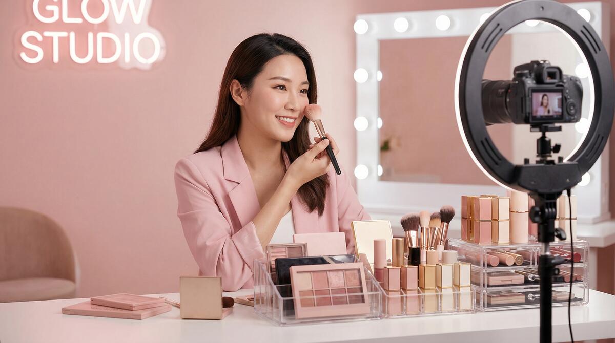 黄色仓库美妆视频教程